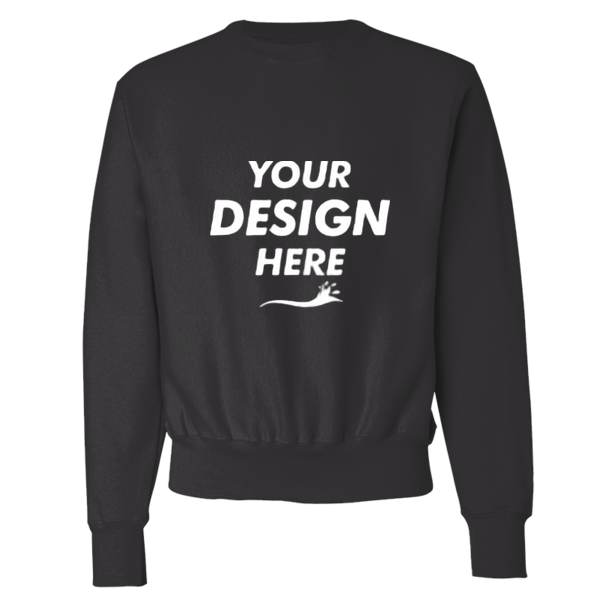 Champion Unisex Reverse Weave® Crewneck Sweatshirt, Charcoal Heather, Front view, Mockup