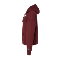 Champion Women's Powerblend® Hooded Sweatshirt, Maroon, Left Sleeve view