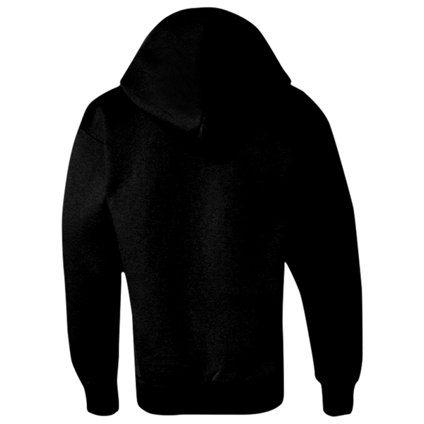 Champion Youth Powerblend® Hooded Sweatshirt, Black, Back view