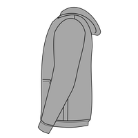Champion Youth Powerblend® Hooded Sweatshirt, Light Steel, Left Sleeve (Long) view