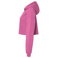 Colortone Women's Tie-Dyed Crop Hooded Sweatshirt, Cotton Candy, Left Sleeve view