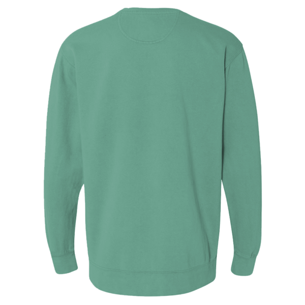 Comfort Colors Unisex Garment-Dyed Crewneck Sweatshirt, Seafoam, Back view