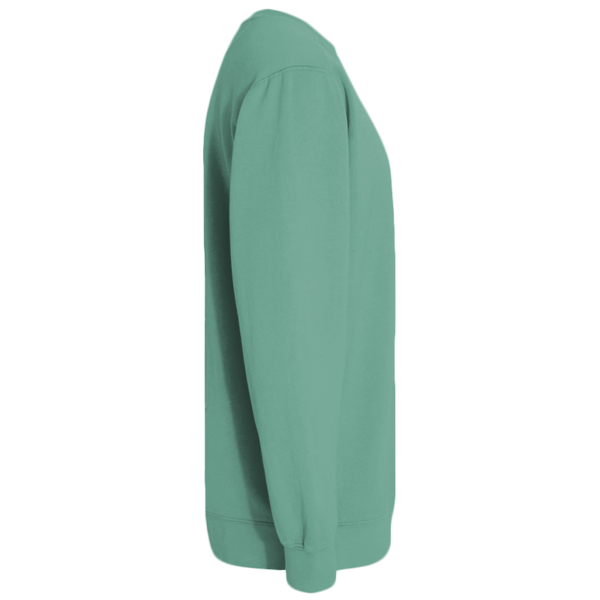 Comfort Colors Unisex Garment-Dyed Crewneck Sweatshirt, Seafoam, Right Sleeve view