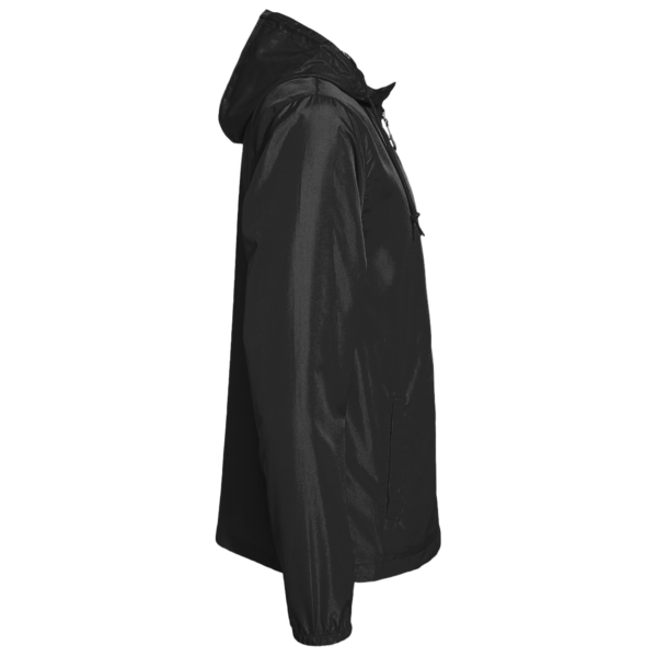 Core 365 Men's Climate Seam Sealed Lightweight Variegated Ripstop Jacket, Black, Right Sleeve view