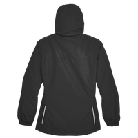 Core 365 Women's Profile Fleece-Lined All-Season Jacket, Black, Back view