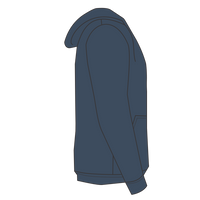 CornerStone Heavyweight Full Zip Hooded Sweatshirt with Thermal Lining, Navy, Right Sleeve (Long) view