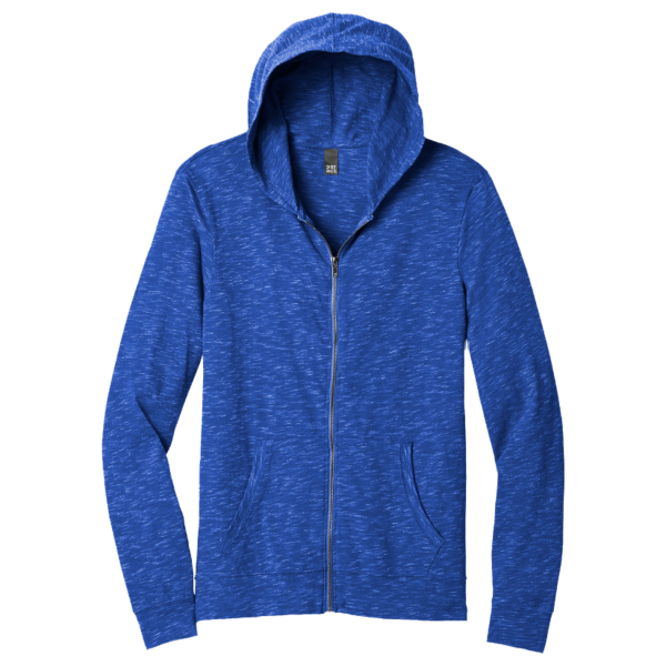 District Medal Full Zip Hoodie, Deep Royal, Front view
