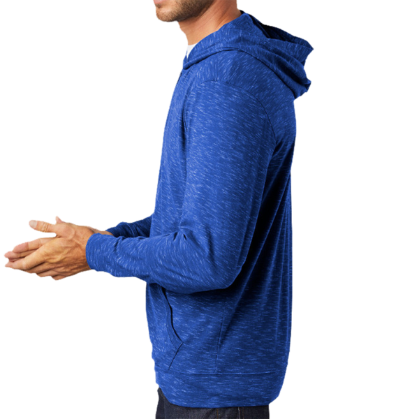 District Medal Full Zip Hoodie, Deep Royal, Left Sleeve view
