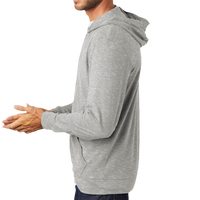 District Medal Full Zip Hoodie, Light Grey, Left Sleeve view