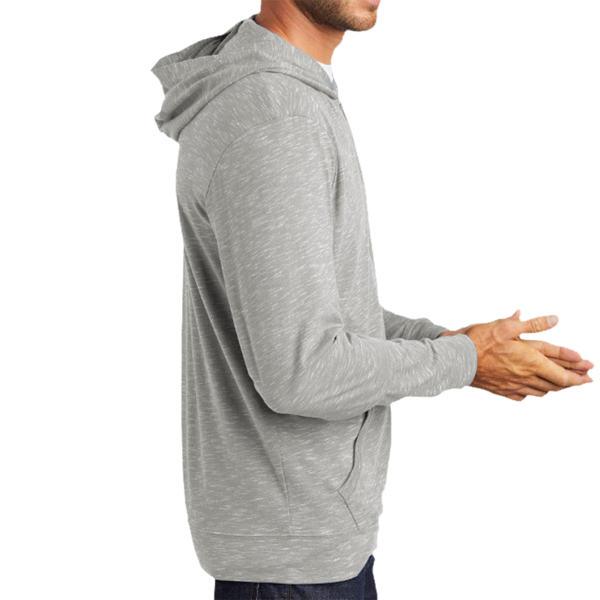 District Medal Full Zip Hoodie, Light Grey, Right Sleeve view