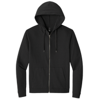 District Perfect Tri ® Fleece Full Zip Hoodie, Black, Front view