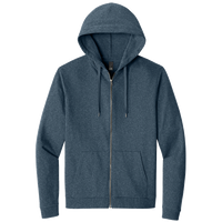 District Perfect Tri ® Fleece Full Zip Hoodie, Navy Frost, Front view