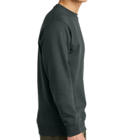 District V.I.T. Fleece Crew, Charcoal, Right Sleeve view