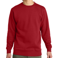 District V.I.T. Fleece Crew, Classic Red, Front view