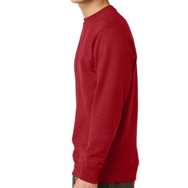 District V.I.T. Fleece Crew, Classic Red, Left Sleeve view