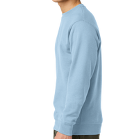 District V.I.T. Fleece Crew, Ice Blue, Left Sleeve view