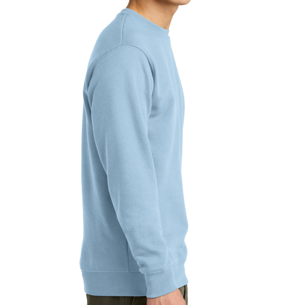 District V.I.T. Fleece Crew, Ice Blue, Right Sleeve view
