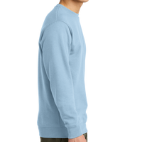 District V.I.T. Fleece Crew, Ice Blue, Right Sleeve view