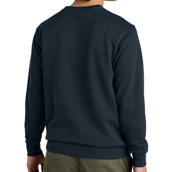 District V.I.T. Fleece Crew, New Navy, Back view