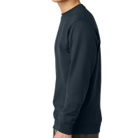 District V.I.T. Fleece Crew, New Navy, Left Sleeve view