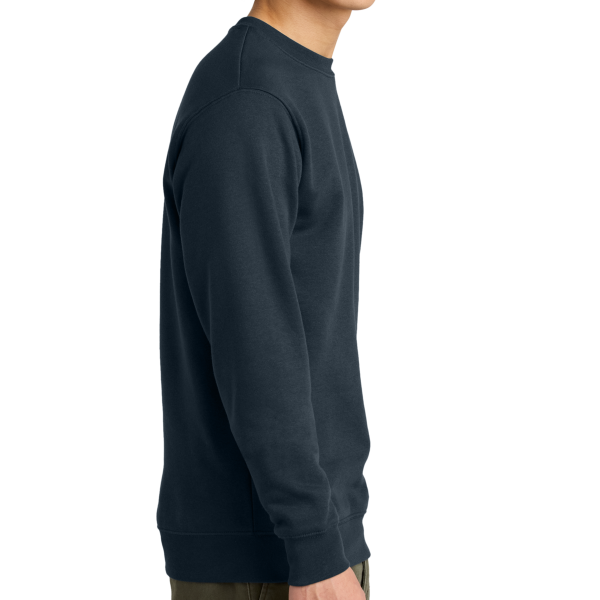 District V.I.T. Fleece Crew, New Navy, Right Sleeve view
