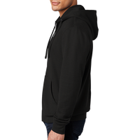District V.I.T. Fleece Full Zip Hoodie, Black, Left Sleeve view