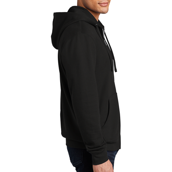 District V.I.T. Fleece Full Zip Hoodie, Black, Right Sleeve view