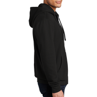 District V.I.T. Fleece Full Zip Hoodie, Black, Right Sleeve view