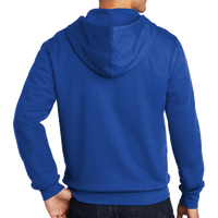 District V.I.T. Fleece Full Zip Hoodie, Deep Royal, Back view