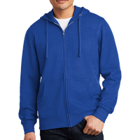 District V.I.T. Fleece Full Zip Hoodie, Deep Royal, Front view
