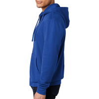 District V.I.T. Fleece Full Zip Hoodie, Deep Royal, Left Sleeve view