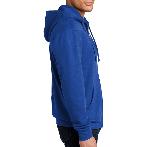 District V.I.T. Fleece Full Zip Hoodie, Deep Royal, Right Sleeve view