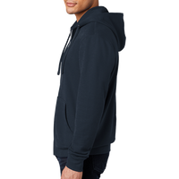 District V.I.T. Fleece Full Zip Hoodie, New Navy, Left Sleeve view