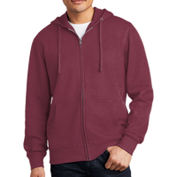 District V.I.T. Fleece Full Zip Hoodie, Plum, Front view