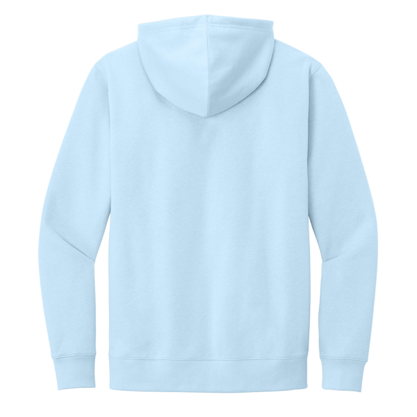 District V.I.T. Fleece Hoodie, Ice Blue, Back view