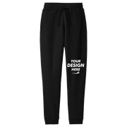 District V.I.T. Fleece Jogger, Black, Front view, Mockup