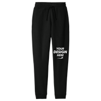 District V.I.T. Fleece Jogger, Black, Front view, Mockup