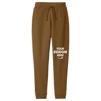 District V.I.T. Fleece Jogger, Duck Brown, Front view, Mockup