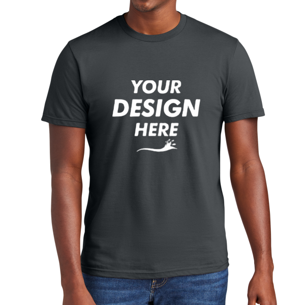 District Very Important Tee ®, Charcoal, Front view, Mockup