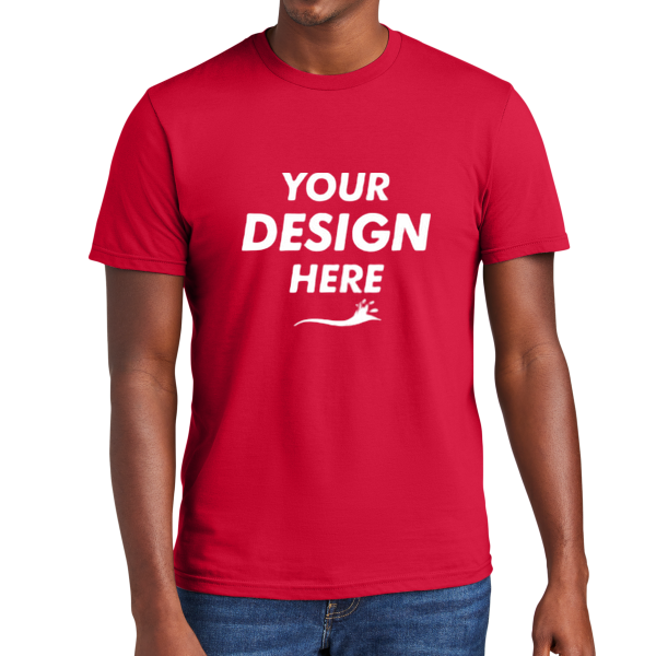 District Very Important Tee ®, Classic Red, Front view, Mockup