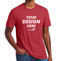 District Very Important Tee ®, Heathered Red, Front view, Mockup