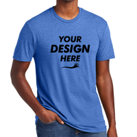 District Very Important Tee ®, Heathered Royal, Front view, Mockup