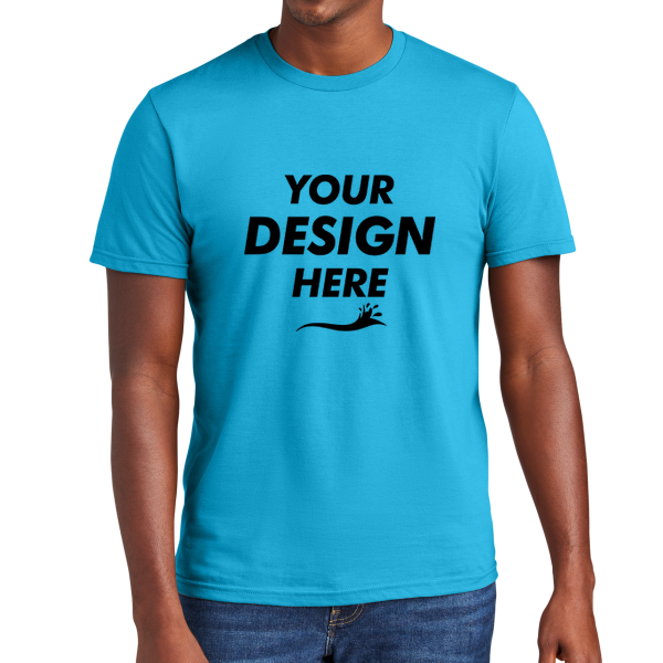 District Very Important Tee ®, Light Turquoise, Front view, Mockup