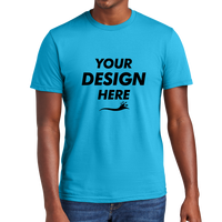 District Very Important Tee ®, Light Turquoise, Front view, Mockup