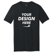 District Very Important Tee ® V Neck, Black, Front view, Mockup