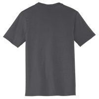 District Very Important Tee ® V Neck, Heathered Charcoal, Back view