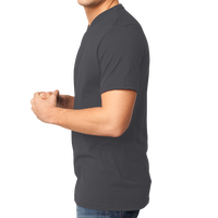 District Very Important Tee ® V Neck, Heathered Charcoal, Left Side view