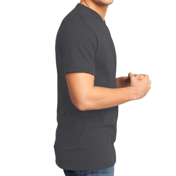 District Very Important Tee ® V Neck, Heathered Charcoal, Right Side view