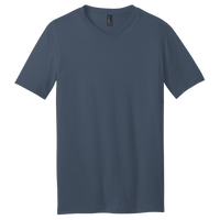 District Very Important Tee ® V Neck, Heathered Navy, Front view