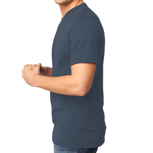 District Very Important Tee ® V Neck, Heathered Navy, Left Side view